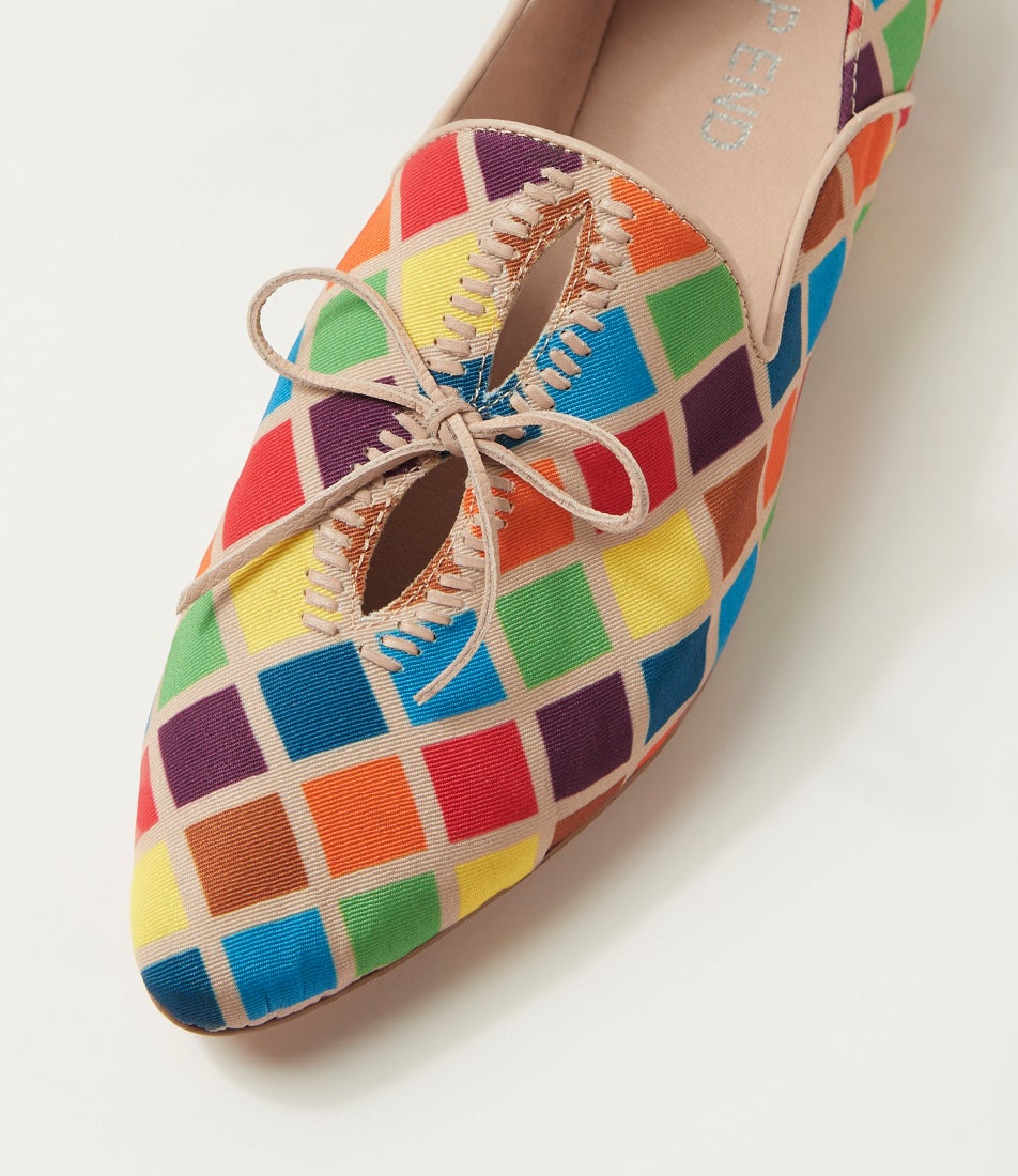 Top End Sommerly Bright Harlequin Loafers