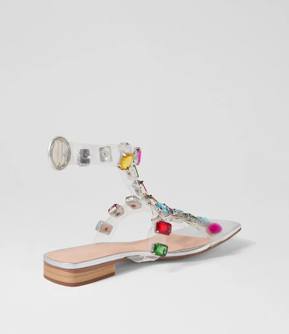 Top End Kinslee Silver Bright Multi Sandals
