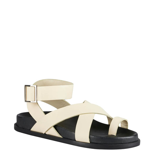Sol Sana Hitch Footbed Off White Leather