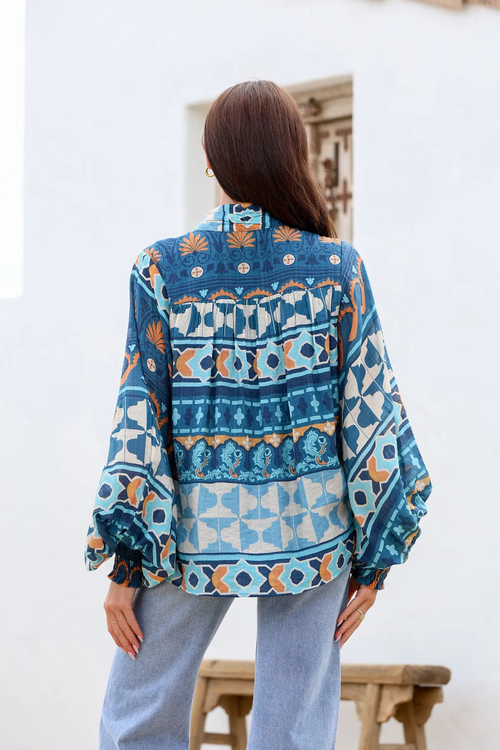 Jatea The Label Blue Multi Top