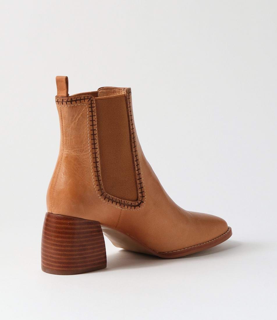 Mollini Played Tan Leather Boots