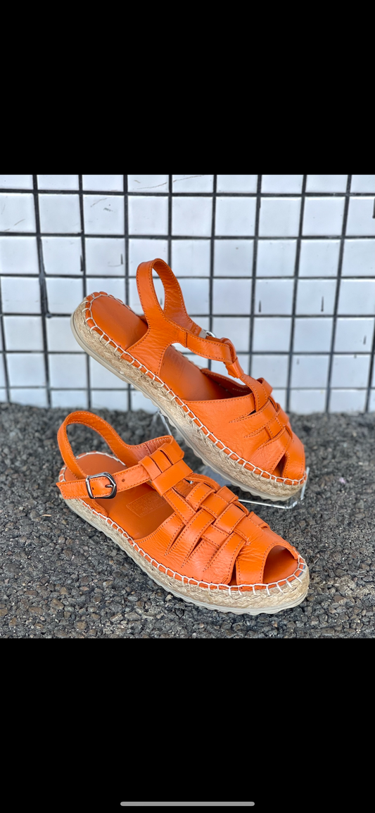 Mago Orange Sandals