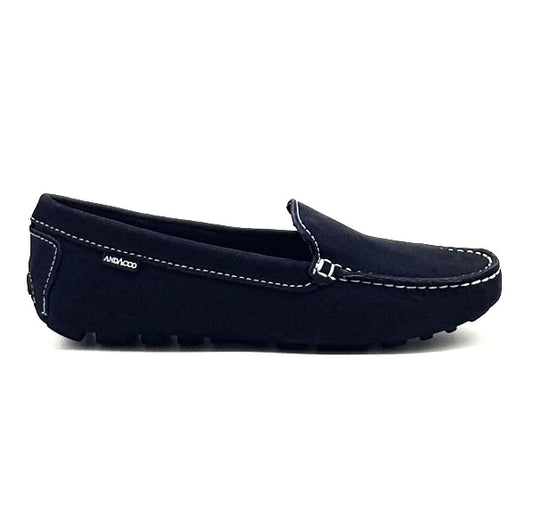 Andacco Navy Moccasins