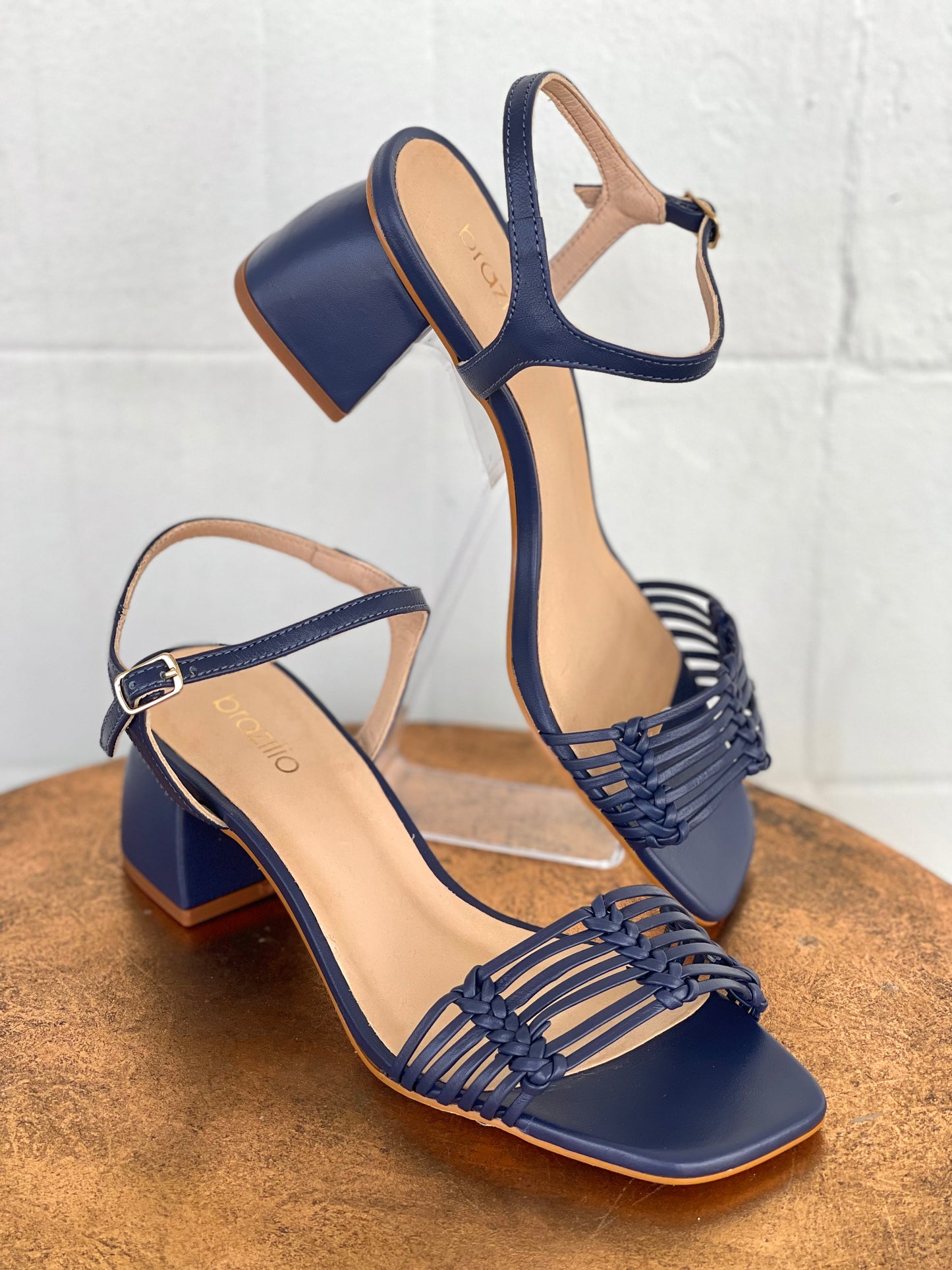 Brazilio Galaxies Navy Block Heel