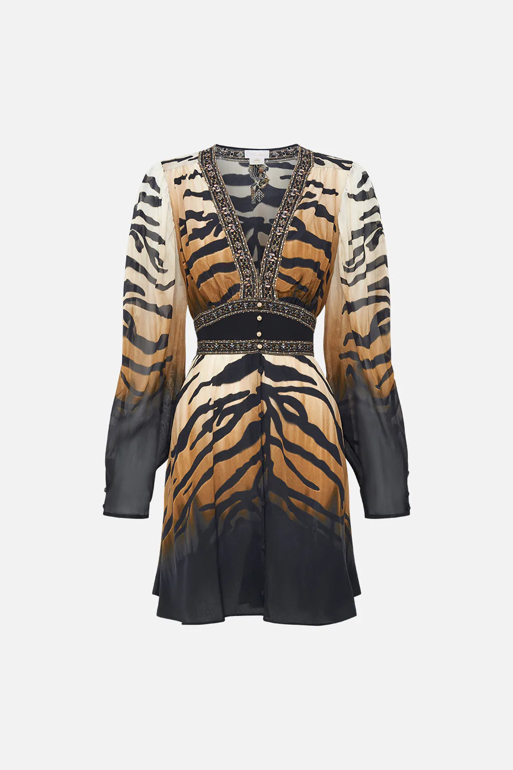 Camilla Tame My Tiger Drop Sleeve Dress With Waistband