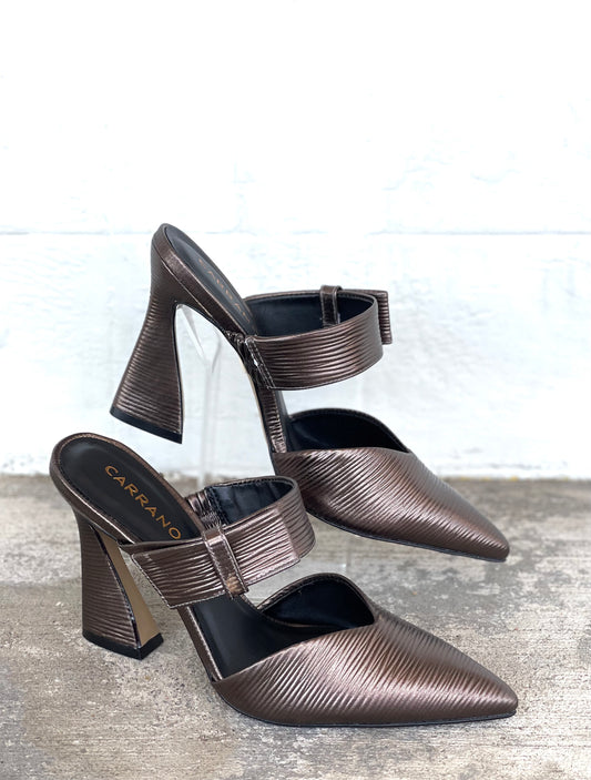 Carrano Wrinkle Grafite Heels