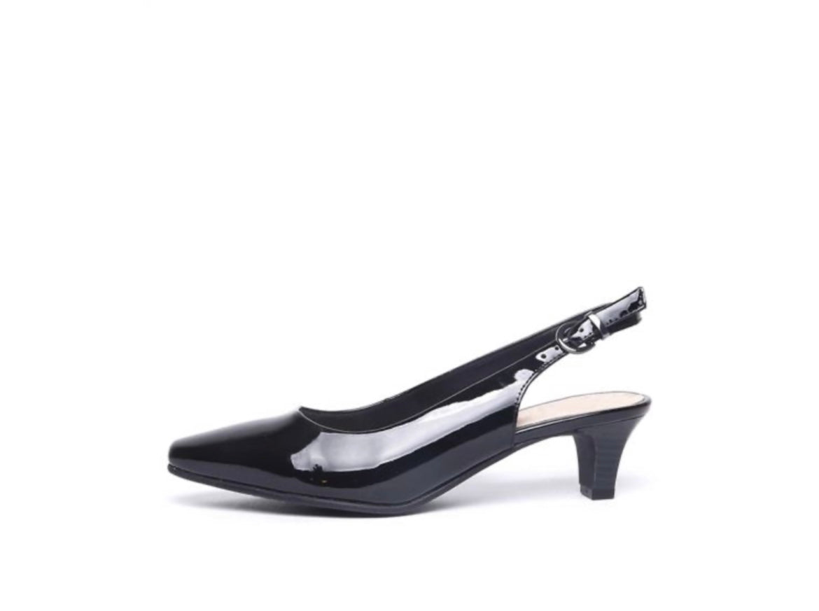 Diana Ferrari Black Linden Patent Heel